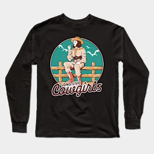 Cowgirl  wild west Long Sleeve T-Shirt